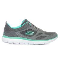 Кроссовки женские Skechers Summits Suited серый/бирюзовый 12982-GYTQ