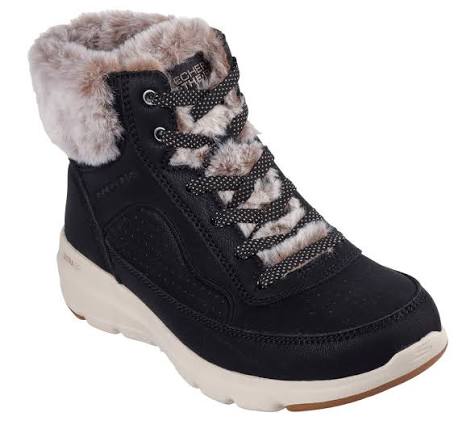 Ботинки женские Skechers GLACIAL ULTRA - MOUNTAIN MUSE черный 144199-BLK