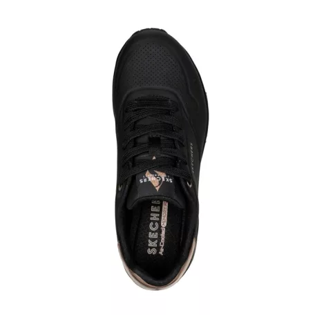 Кроссовки женские Skechers Uno - Golden Air черный 177094-BBK