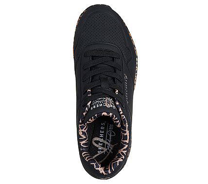 Кроссовки женские Skechers UNO - LOVING LOVE черный 155506-BKRG