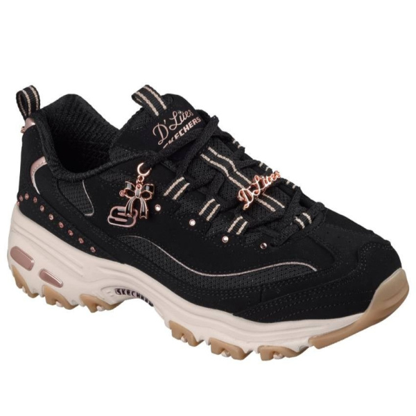 Кроссовки женские Skechers D'Lites - 20TH Anniversary черный 150876-BKRG