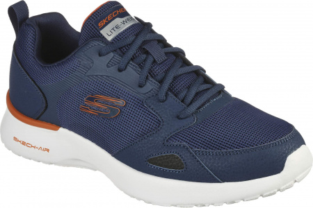 Кроссовки мужские Skechers SKECH-AIR DYNAMIGHT синий\оранжевый Кроссовки мужские Skechers SKECH-AIR DYNAMIGHT синий\оранжевый
