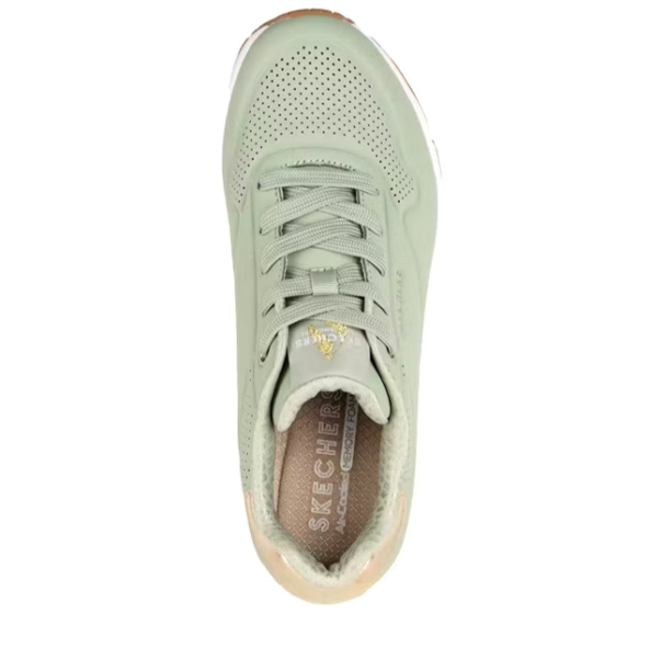 Кроссовки женские Skechers UNO - GOLDEN AIR зеленый 177094-SAGE