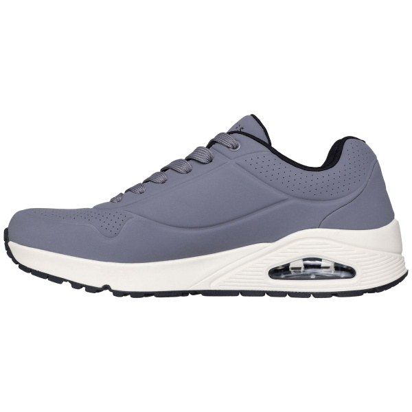 Кроссовки мужские Skechers UNO - STAND ON AIR серый/черный 52458-CCBK
