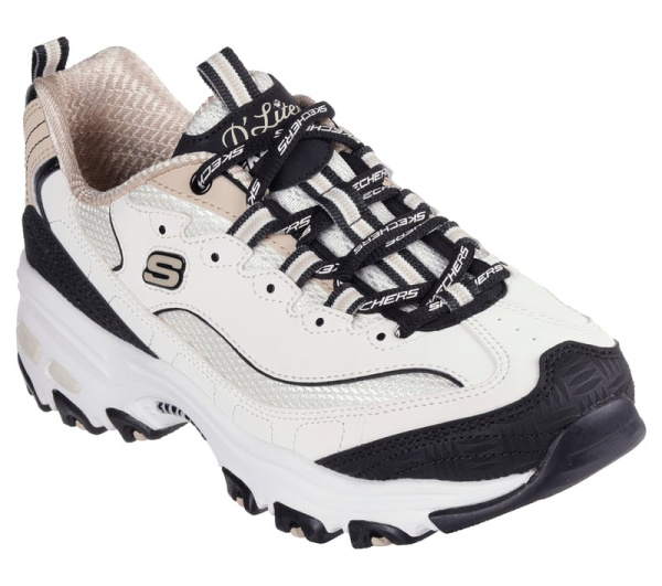 Кроссовки женские Skechers D'Lites - Retro Rewind белый 150536-NTBK