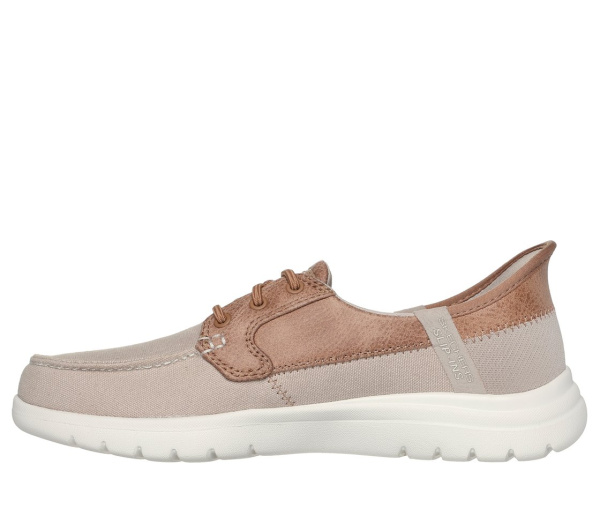 Кроссовки женские Skechers Slip-Ins: On-The-Go Flex - Palmilla бежевый 136536-TPE