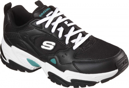 Кроссовки мужские Skechers STAMINA V2 Men's sport shoes черный/зеленый Кроссовки мужские Skechers STAMINA V2 Men's sport shoes черный/зеленый