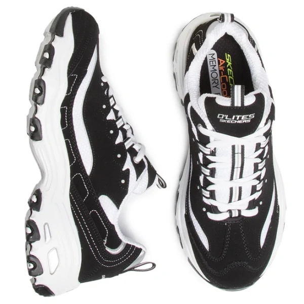 Кроссовки мужские SKECHERS D'Lites черный/белый 52675-BKW