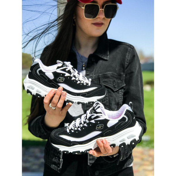 Кроссовки женские Skechers D'LITES BIGGEST FAN черный 11930-BKW