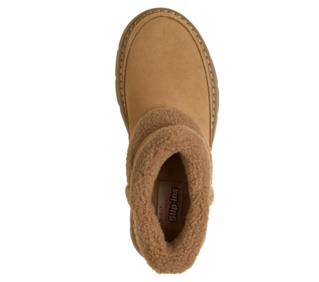 Ботинки женские Skechers Slip-ins BOBS Keepsakes Lite – Winter Snug коричневый 114895-CSNT