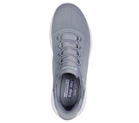 Кроссовки мужские Skechers Slip-ins: BOBS Sport Squad Chaos серый/белый 118300-GRY