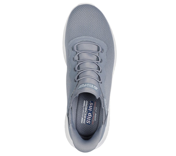 Кроссовки мужские Skechers Slip-ins: BOBS Sport Squad Chaos серый/белый 118300-GRY