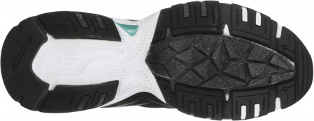 Кроссовки мужские Skechers STAMINA V2 Men's sport shoes черный/зеленый Кроссовки мужские Skechers STAMINA V2 Men's sport shoes черный/зеленый