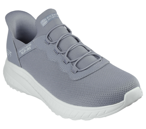 Кроссовки мужские Skechers Slip-ins: BOBS Sport Squad Chaos серый/белый 118300-GRY