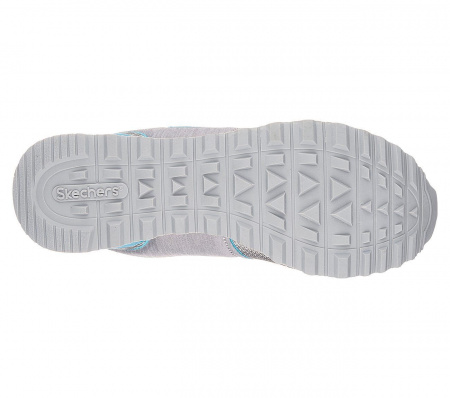 Кеды женские SKECHERS OG 85 - QUICK STITCH Women's half boots (keds) серый/голубой Кеды женские SKECHERS OG 85 - QUICK STITCH Women's half boots (keds) серый/голубой