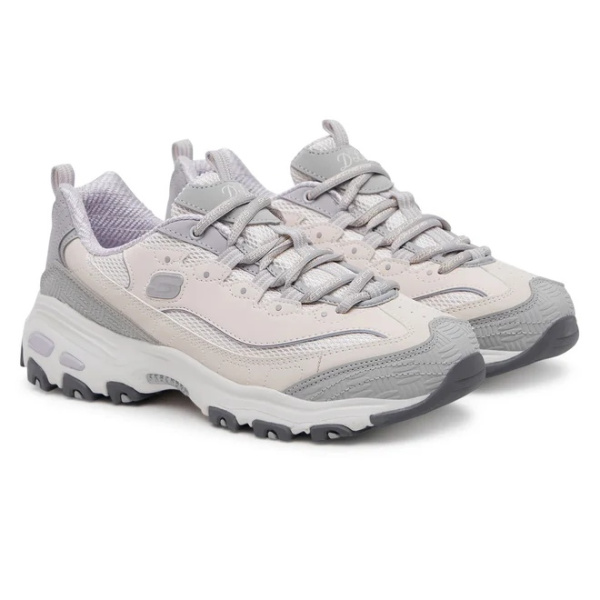 Кроссовки женские Skechers D'Lites Retro Rewind бежевый/серый 150536-NTGY