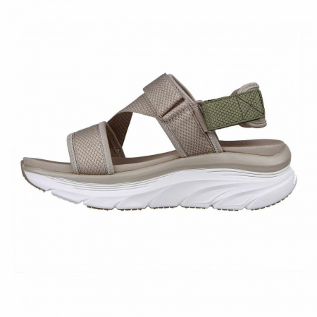 Сандалии женские Skechers D'LUX WALKER бежевый/оливковый Сандалии женские Skechers D'LUX WALKER бежевый/оливковый
