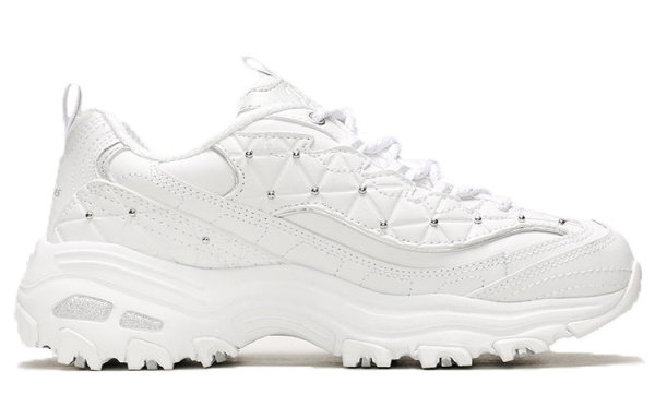 Кроссовки женские Skechers D'Lites - Glamour Feels белый 13087-WSL