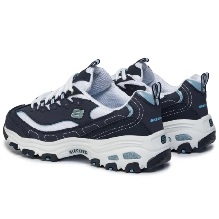 Кроссовки женские Skechers D'Lites - Biggest Fan синий/белый 11930-NVW
