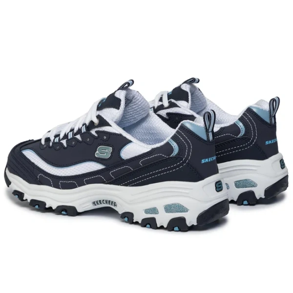 Кроссовки женские Skechers D'Lites - Biggest Fan синий/белый 11930-NVW