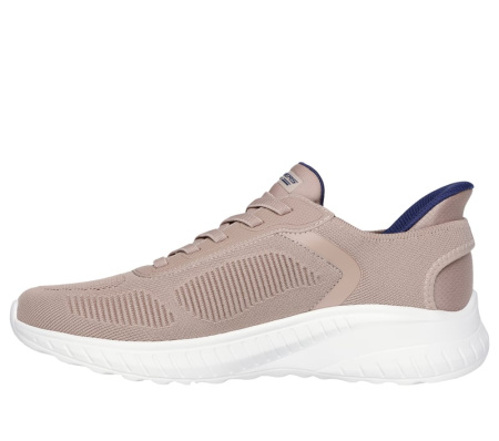 Кроссовки мужские Skechers Slip-Ins: BOBS Squad Chaos - Solid Step коричневый 118312-TPE