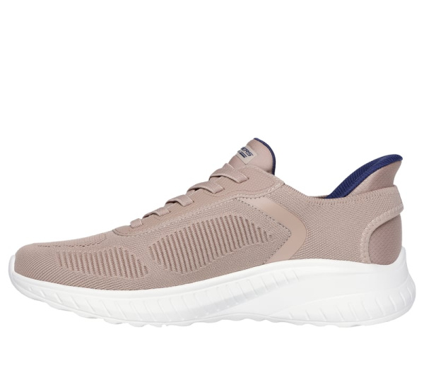 Кроссовки мужские Skechers Slip-Ins: BOBS Squad Chaos - Solid Step коричневый 118312-TPE
