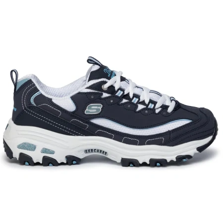 Кроссовки женские Skechers D'Lites - Biggest Fan синий/белый 11930-NVW
