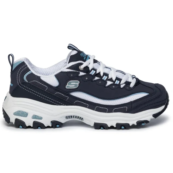 Кроссовки женские Skechers D'Lites - Biggest Fan синий/белый 11930-NVW
