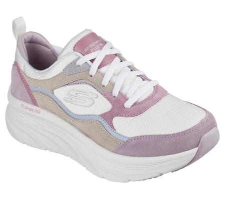 Кроссовки женские Skechers D'LUX WALKER Women's sport shoes белый/фиолетовый Кроссовки женские Skechers D'LUX WALKER Women's sport shoes белый/фиолетовый