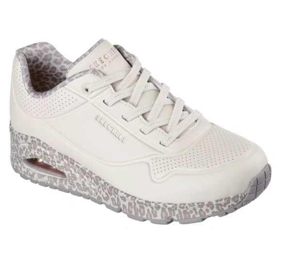 Кроссовки женские Skechers UNO - SAFARI TIME белый 155412-WHLD