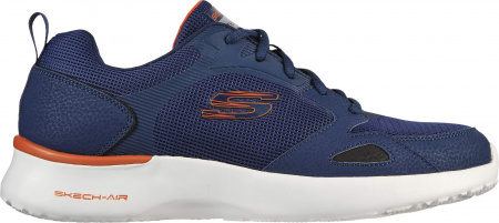 Кроссовки мужские Skechers SKECH-AIR DYNAMIGHT синий\оранжевый Кроссовки мужские Skechers SKECH-AIR DYNAMIGHT синий\оранжевый
