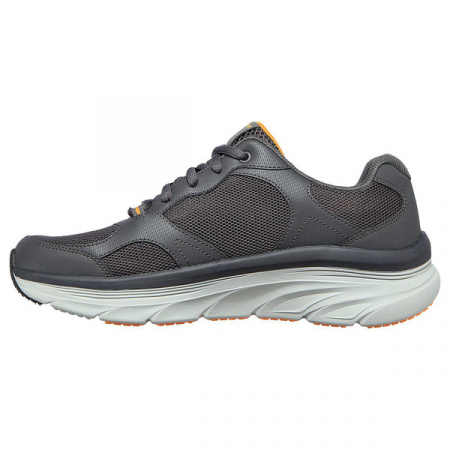 Кроссовки мужские Skechers D'LUX WALKER Men's sport shoes серый/оранжевый Кроссовки мужские Skechers D'LUX WALKER Men's sport shoes серый/оранжевый