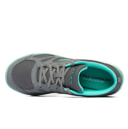 Кроссовки женские Skechers Summits Suited серый/бирюзовый 12982-GYTQ