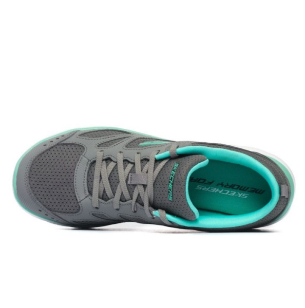 Кроссовки женские Skechers Summits Suited серый/бирюзовый 12982-GYTQ