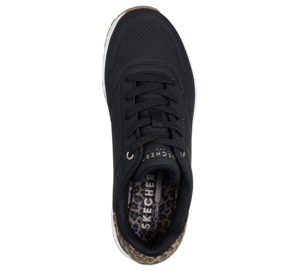 Кроссовки женские Skechers UNO-JUNGLE NITE черный 177093-BKLD
