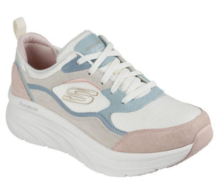 Кроссовки женские Skechers D'LUX WALKER Women's sport shoes белый/розовый Кроссовки женские Skechers D'LUX WALKER Women's sport shoes белый/розовый
