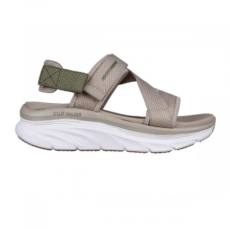 Сандалии женские Skechers D'LUX WALKER бежевый/оливковый Сандалии женские Skechers D'LUX WALKER бежевый/оливковый