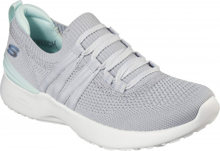 Слипоны женские Skechers SKECH-AIR DYNAMIGHT серый/мятный Слипоны женские Skechers SKECH-AIR DYNAMIGHT серый/мятный