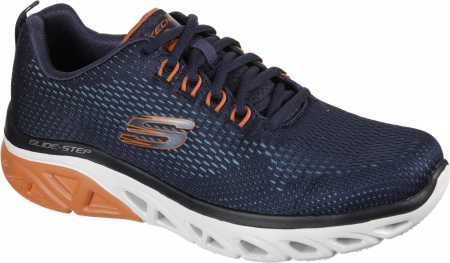 Кроссовки мужские Skechers GLIDE-STEP SPORT синий\оранжевый Кроссовки мужские Skechers GLIDE-STEP SPORT синий\оранжевый