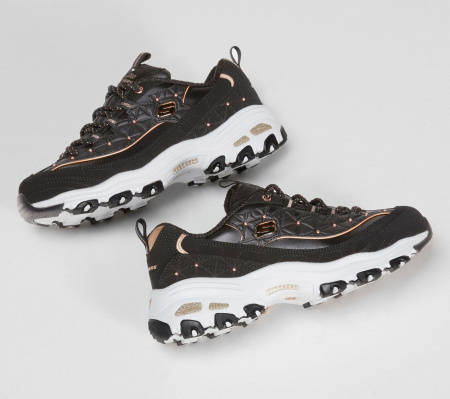 Кроссовки женские Skechers D'Lites Glamour Feels черный 13087-BKRG