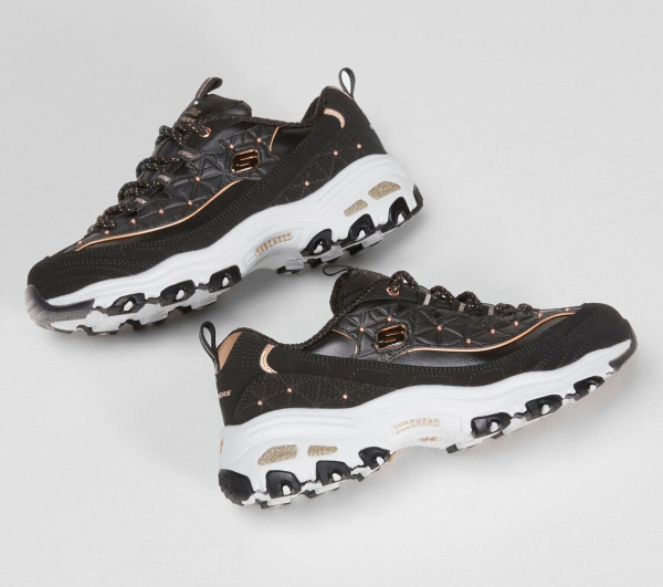 Кроссовки женские Skechers D'Lites Glamour Feels черный 13087-BKRG